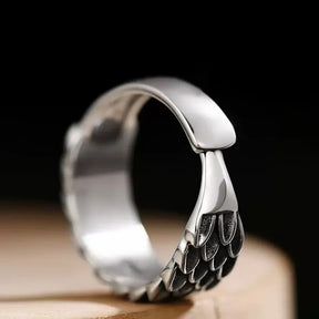 Retro Dragon Scale 925 Sterling Silver Ring Best Price in Men Jewerly - 2023