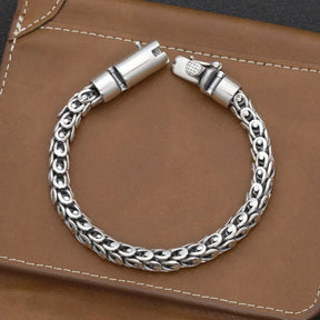 S925 Silver Dragon Scale Bracelet Retro Luxury Trendy for Men Best Price in Men Jewerly - 2023