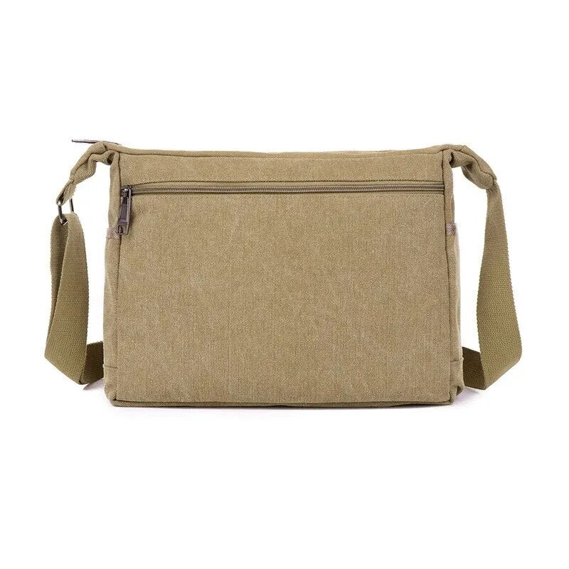 Canvas Shoulder Bag Retro Multi-Layered Casual for Men Best Price in Men Jewerly - 2023