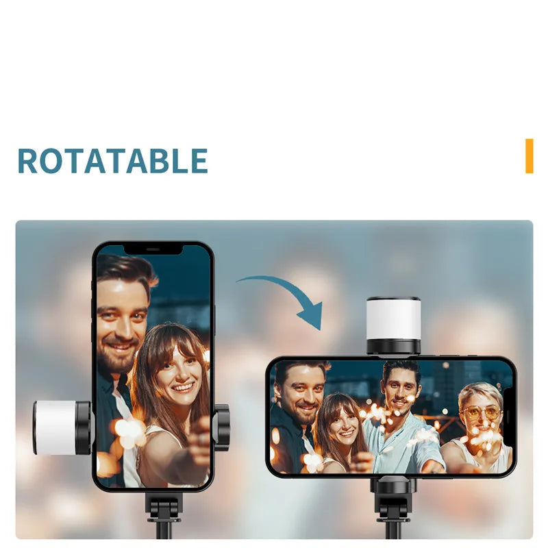 Roreta NEW Portable Wireless Bluetooth Phone Telescopic Selfie Stick Tripod With Fill Light for Huawei iPhone 13 Android Xiaomi