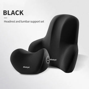 Car Neck Pillow Protective Lumbar Back Support Breathable Memory Foam Car Headrest Cushion Relieve Stress Car Seat Pillow