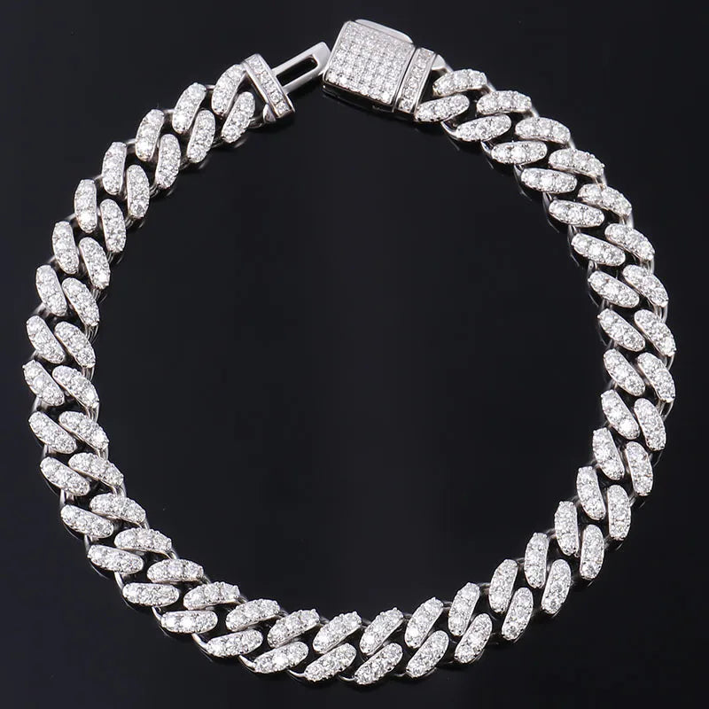 Moissanite Cuban Chain Bracelet Best Price in Men Jewerly - 2023