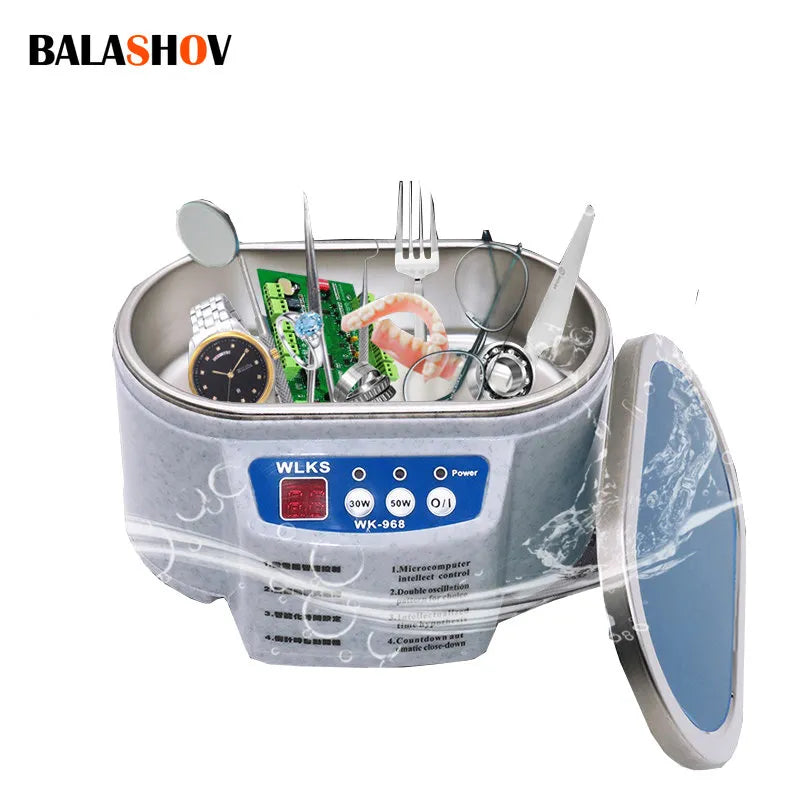 Digital Ultrasonic Cleaner Stainless Steel 30/50W for Jewelry and Glasses Best Price in Men Jewerly - 2023