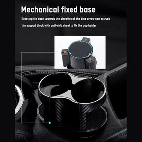 2-in-1 Car Cup Holder Expander Cupholder Adapter Auto Interior Cup Expandable Car Multifunction Organizer Storage Accessori Q7K3