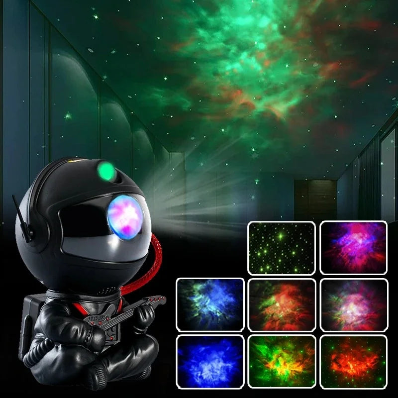 Galaxy Star Projector LED Night Light Starry Sky Astronaut Porjectors Lamp For Decoration Bedroom Home Decorative