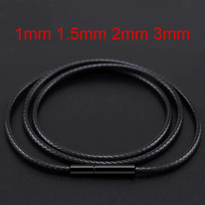 Black Leather Chain Necklace for Men Best Price in Men Jewerly - 2023