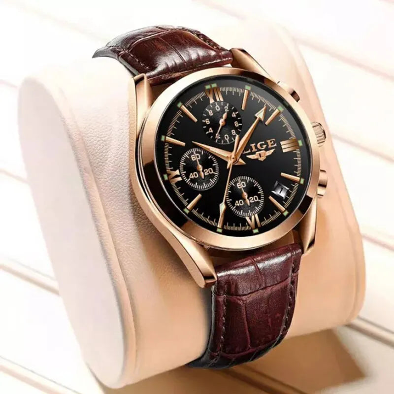 Luxury Military Quartz Watch with Premium Leather Best Price in Men Jewerly - 2023