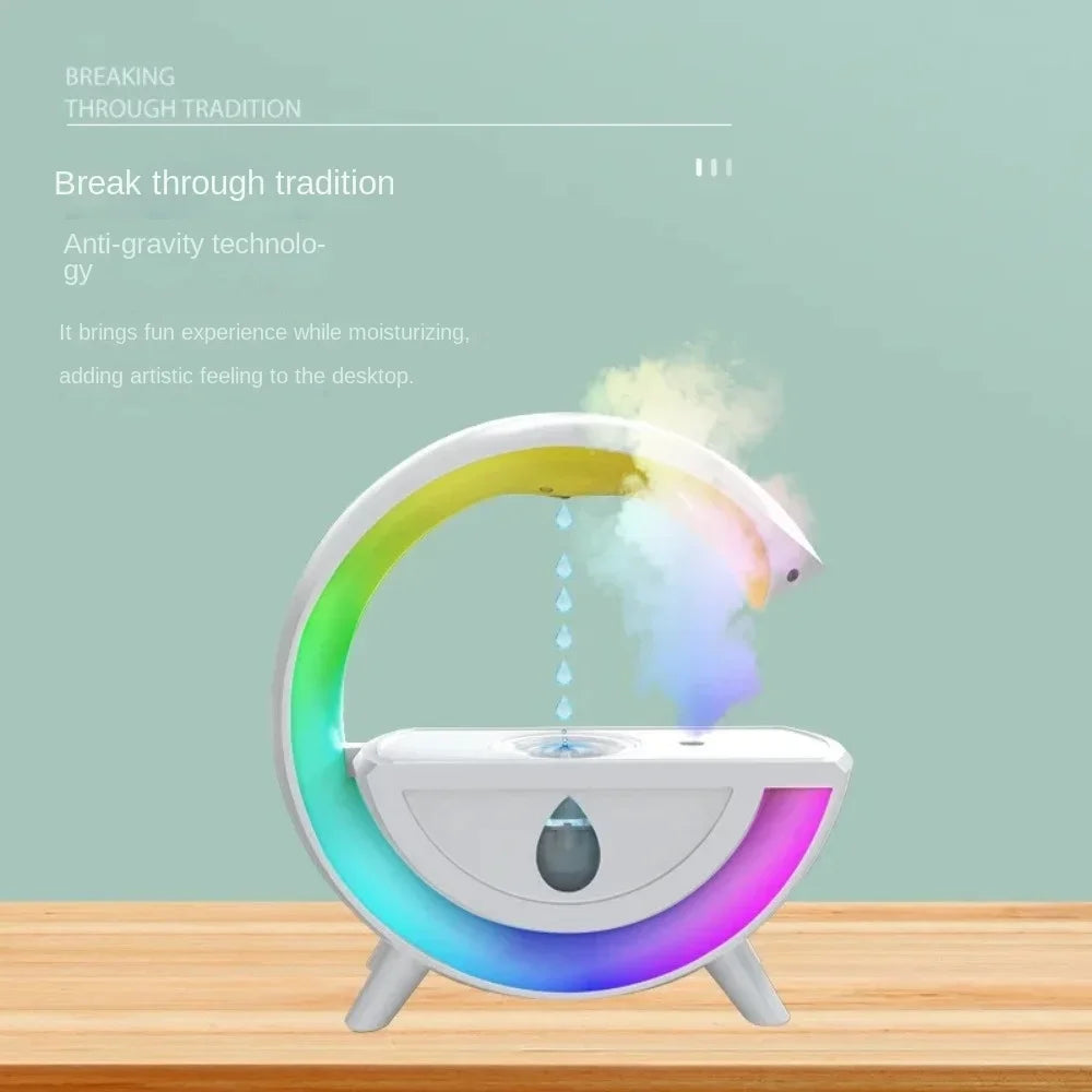 Anti Gravity Humidifier Air Diffuser Colourful Ambient Lights Home Use Large Fog Volume Air Droplet Inversion Water Humidifier