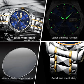 POEDAGAR Stainless Steel Men's Watch Best Price in Men Jewerly - 2023