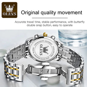 OLEVS Luxury Chronograph Luminous Watch Best Price in Men Jewerly - 2023