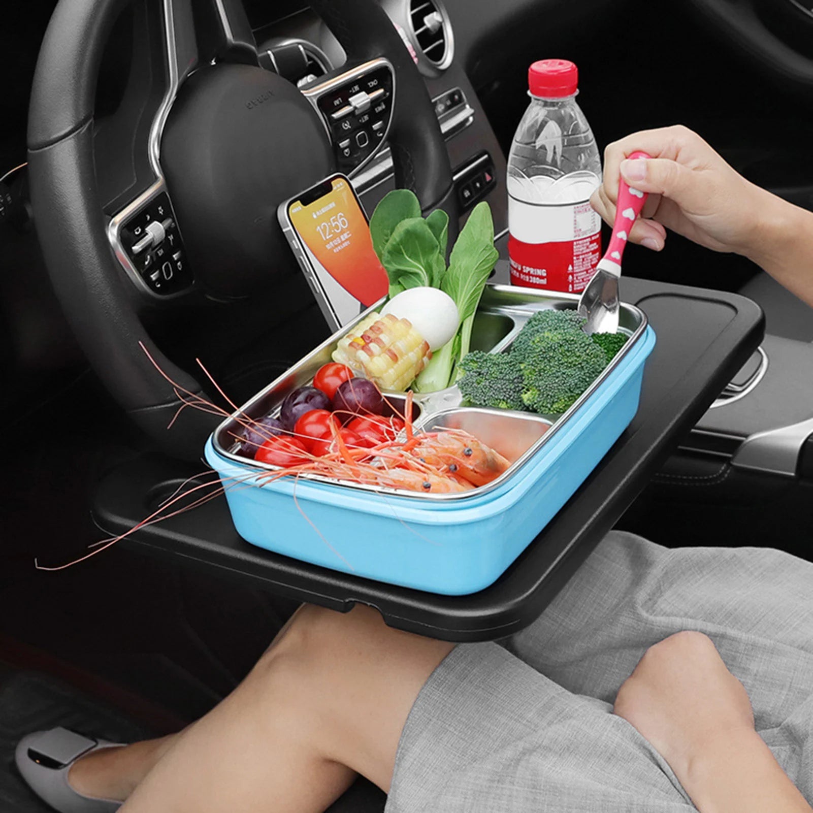 Multifunction Car Table Steering Wheel Eat Drink Food Holder Tray Portable Car Laptop Computer Work Desk Mount Stand Seat Table