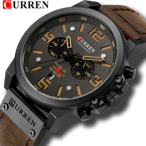 CURREN Watch Quartz Military Waterproof Leather Strap Sport for Men Best Price in Men Jewerly - 2023