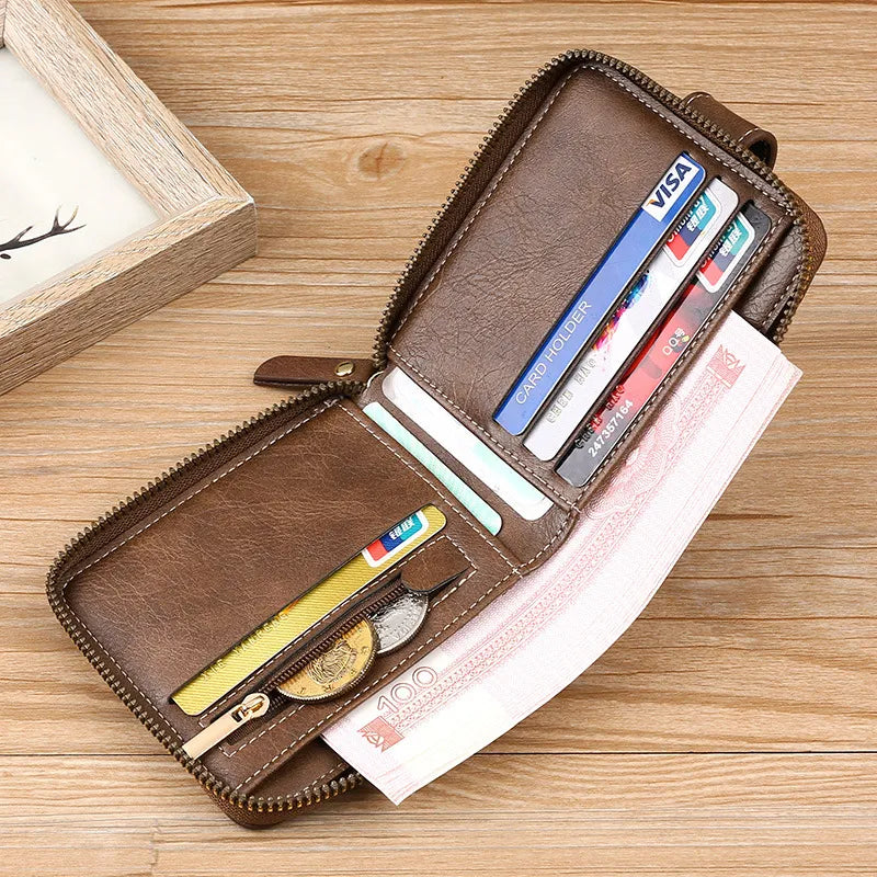 Vintage PU Leather Small Wallet for Men Best Price in Men Jewerly - 2025
