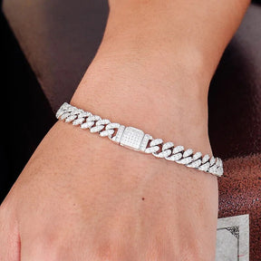 Moissanite Cuban Chain Bracelet Best Price in Men Jewerly - 2023