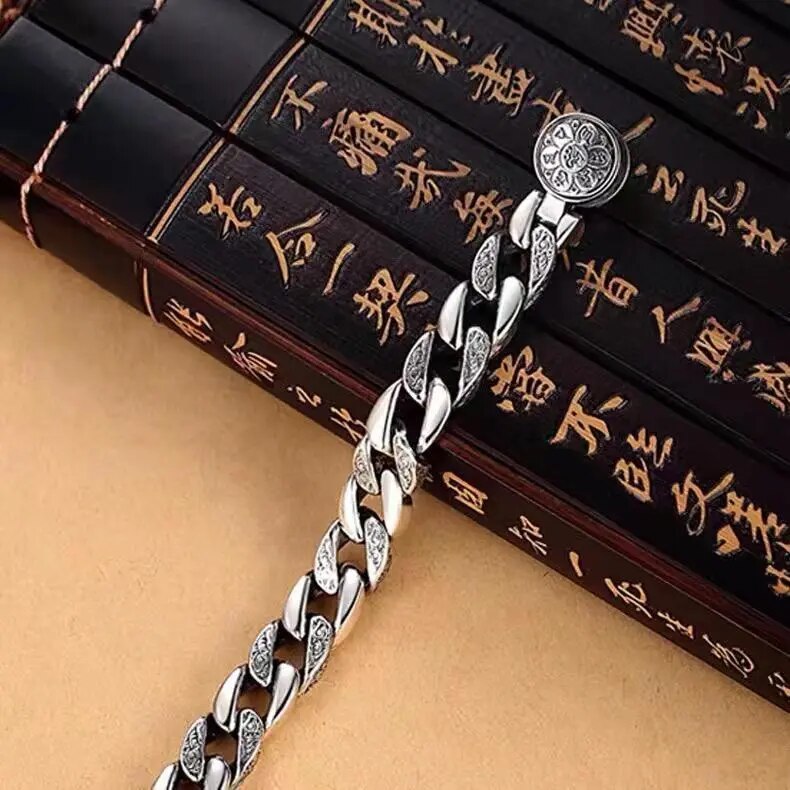 925 Sterling Silver Six Word Truth Rotatable Bracelet for Men Best Price in Men Jewerly - 2023