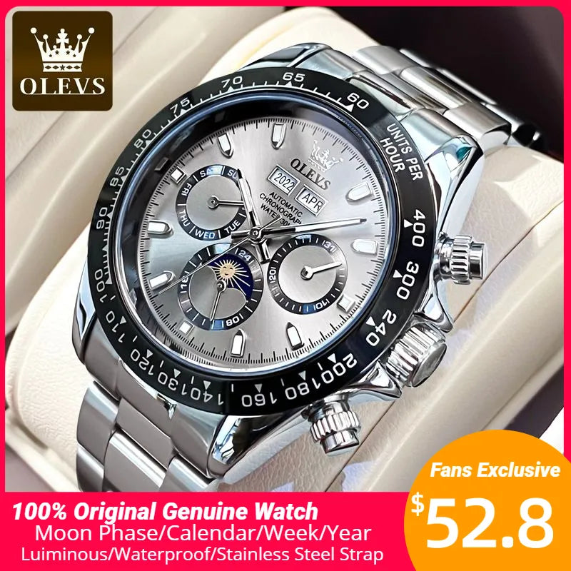 OLEVS Automatic Mechanical Men's Watch Best Price in Men Jewerly - 2023