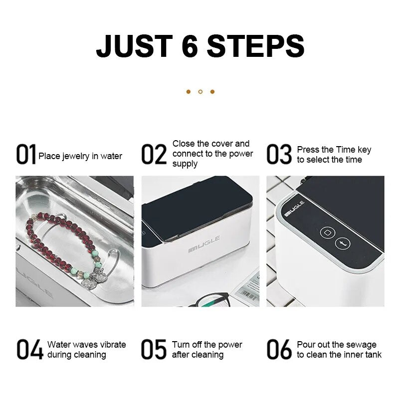 Multifunction Ultrasonic Jewelry and Glasses Cleaner Best Price in Men Jewerly - 2025