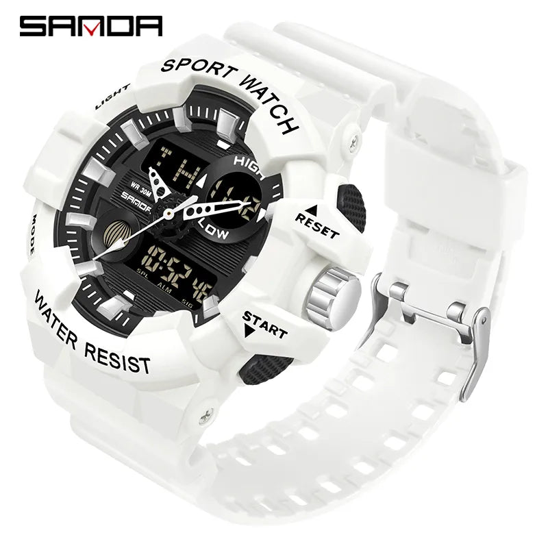 White Sports Men's Quartz Watch Best Price in Men Jewerly - 2023