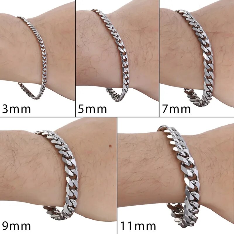 2023 Trendy Cuban Bracelet with Stainless Steel Chain for Men Best Price in Men Jewerly - 2023