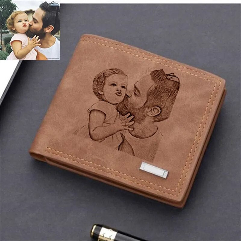 CEXIKA Custom Wallet Engraved Photo Personalized Gift for Men Best Price in Men Jewerly - 2023