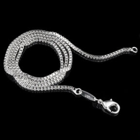 925 Silver 2MM Box Chain Necklace for Men Best Price in Men Jewerly - 2023