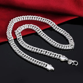 925 Sterling Silver Side Chain Necklace Best Price in Men Jewerly - 2023