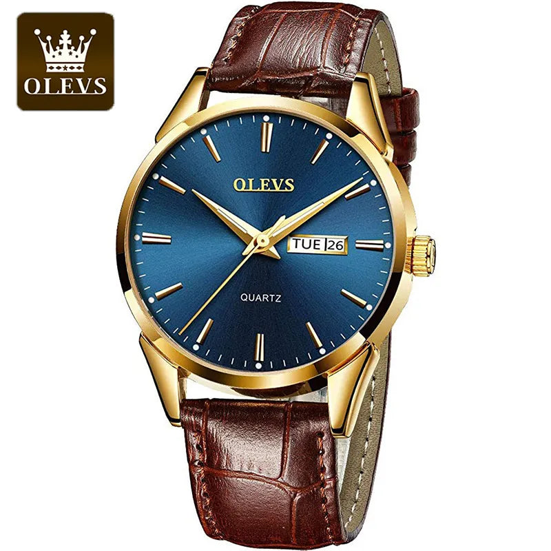 OLEVS Luxury Casual Quartz Watch Best Price in Men Jewerly - 2023