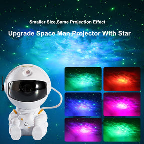 Galaxy Star Projector LED Night Light Starry Sky Astronaut Porjectors Lamp For Decoration Bedroom Home Decorative