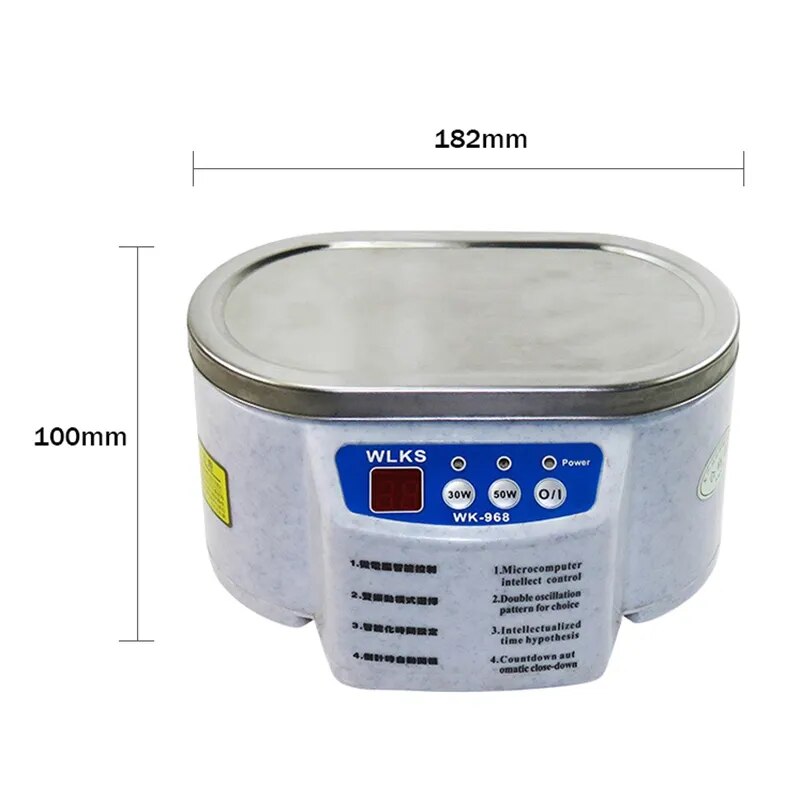 Digital Ultrasonic Cleaner Stainless Steel 30/50W for Jewelry and Glasses Best Price in Men Jewerly - 2023