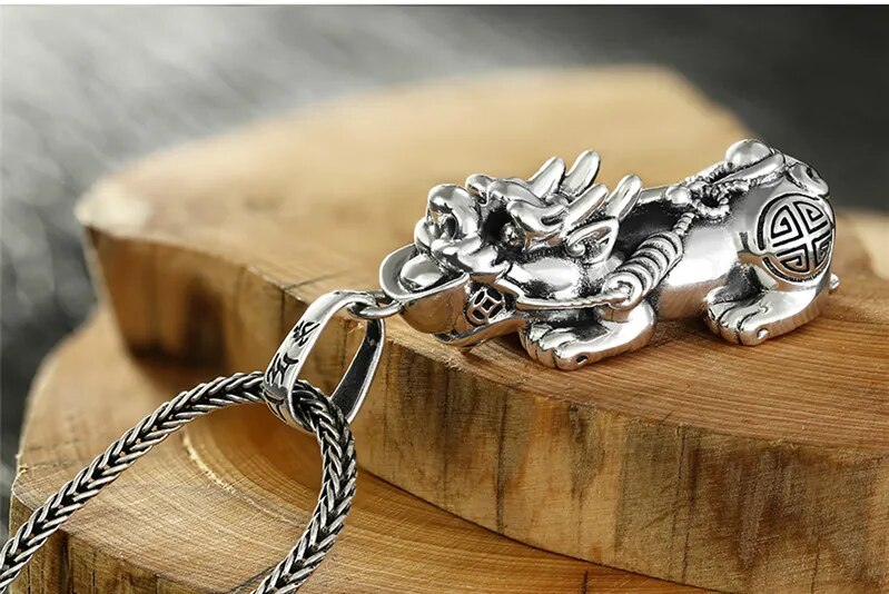 Lucky Pixiu Silver 925 Pendant Necklace for Men Best Price in Men Jewerly - 2023