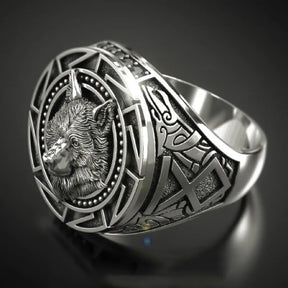 Men's 925 Thai Silver Viking Warrior Wolf Ring Best Price in Men Jewerly - 2023