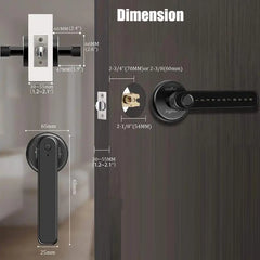 Bluetooth Smart Lock TTLOCK Security Latch Fingerprint Electronic Door Handle Lever Handle Lock Knob Lock
