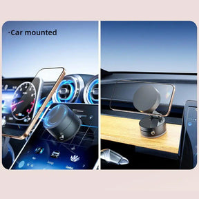 Double Sided Suction Cup Magnetic Phone Holder Lazy Multi-functional Foldable Storage Holder Vacuum Suction Phone Holder