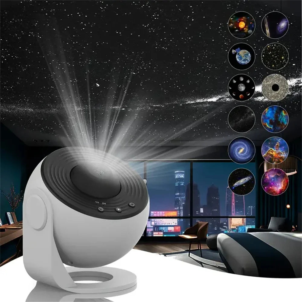 Night Light Galaxy Projector Starry Sky Projector 360° Rotate Planetarium Lamp For Kid Bedroom living room Galaxy atmosphere led