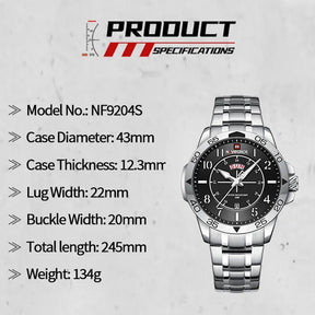 NAVIFORCE Casual Stainless Steel Quartz Wristwatch Best Price in Men Jewerly - 2023