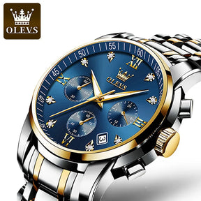 OLEVS Luxury Chronograph Luminous Watch Best Price in Men Jewerly - 2023