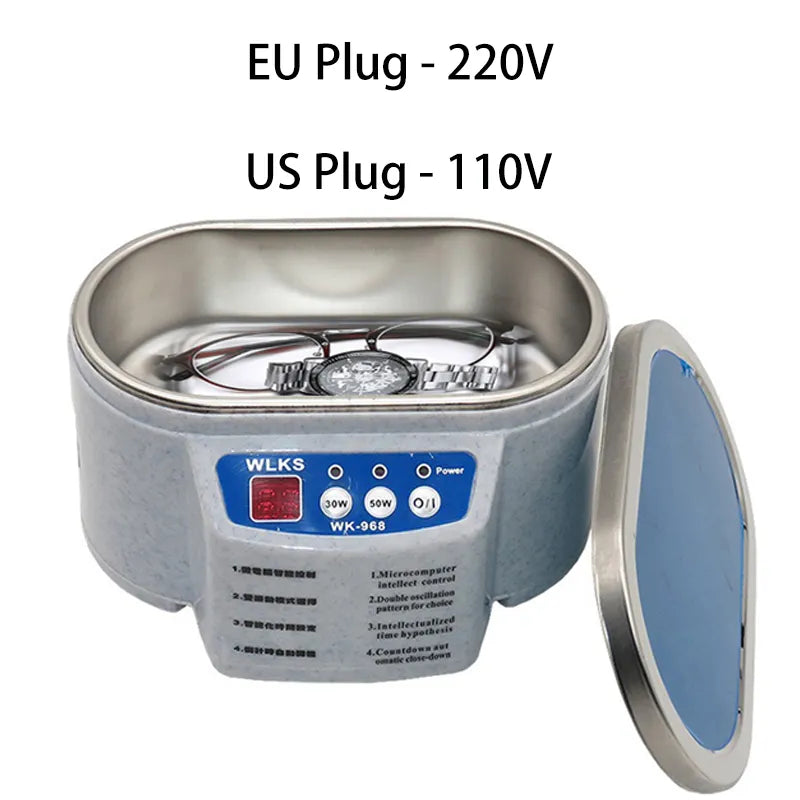 30/50W Ultrasonic Cleaner for Watches, Glasses, and More Best Price in Men Jewerly - 2023