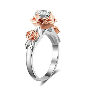 Rose Solitaire Diamond Mixed Color Ring for Men and Women Best Price in Men Jewerly - 2023