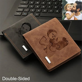 CEXIKA Custom Wallet Engraved Photo Personalized Gift for Men Best Price in Men Jewerly - 2023