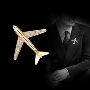 Airplane Brooch with Diamonds for Men Best Price in Men Jewerly - 2023