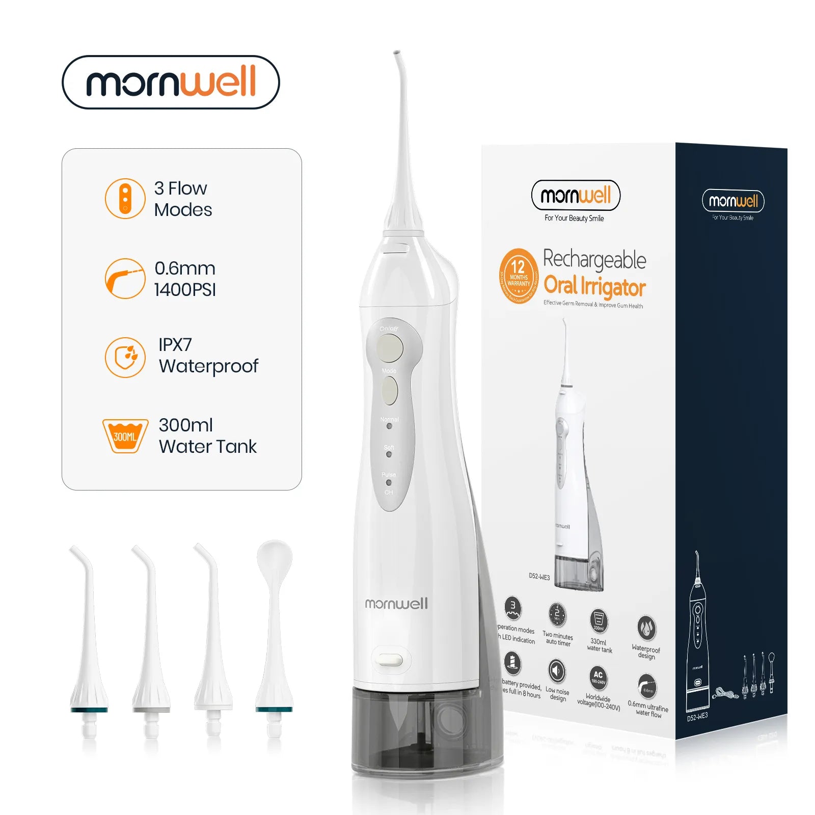 USB Rechargeable Oral Irrigator Best Price in Men Jewerly - 2025