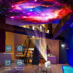 Night Light Galaxy Projector Starry Sky Projector 360° Rotate Planetarium Lamp For Kid Bedroom living room Galaxy atmosphere led