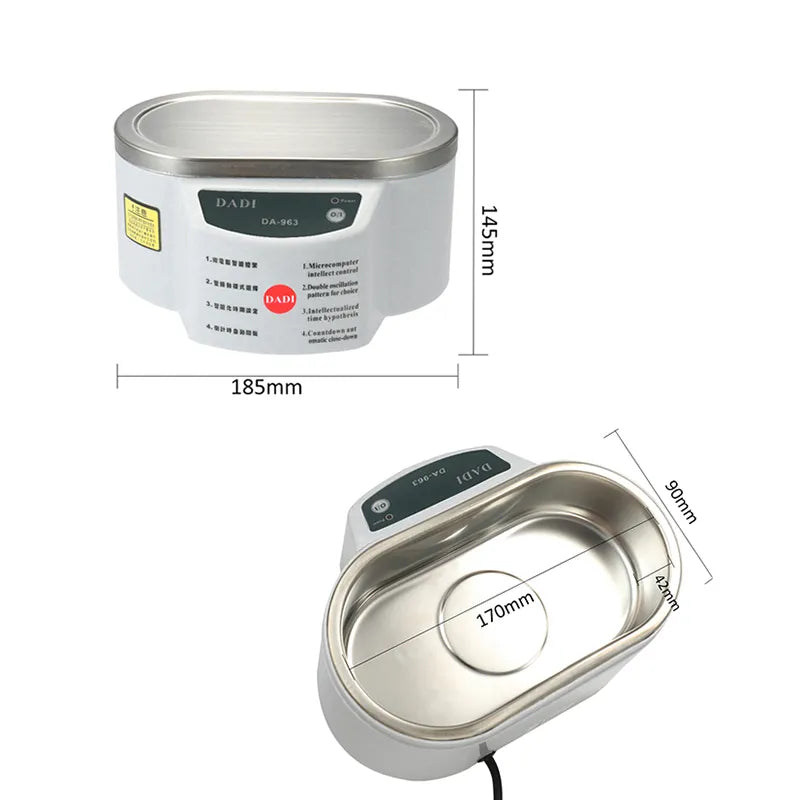 Digital Ultrasonic Cleaner Stainless Steel 30/50W for Jewelry and Glasses Best Price in Men Jewerly - 2023