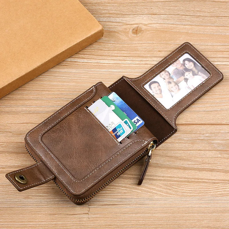 Vintage PU Leather Small Wallet for Men Best Price in Men Jewerly - 2025