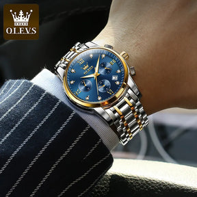 OLEVS Luxury Chronograph Luminous Watch Best Price in Men Jewerly - 2023