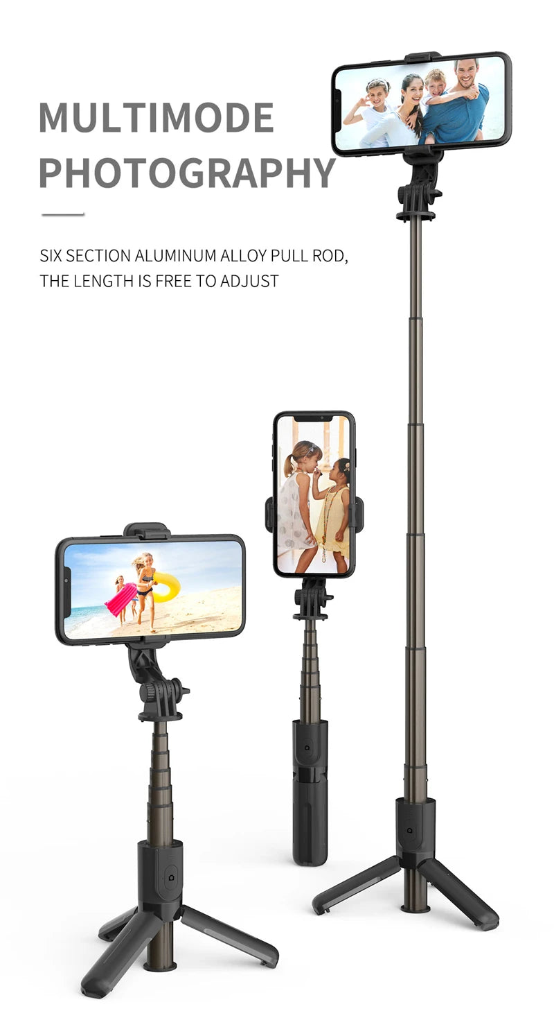 Xiaomi Selfie Stick 1m with Wireless Bluetooth LED Fill Light Extended Tripod with Remote Shutter for Android IOS Cellphone