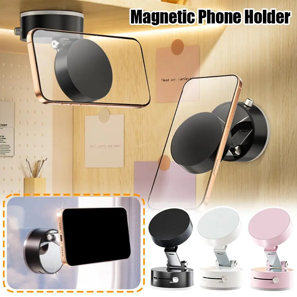 Vacuum Magnetic Suction Cup Folding Swivel Stand Double-sided Suction Cup For Universal Vacuum Swivel Stand Mobile Phone Holder