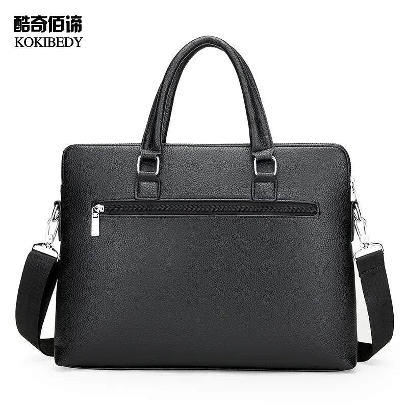 Men's Business Leather Briefcase Best Price in Men Jewerly - 2025