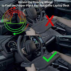 Portable Car Laptop Computer Desk Mount Stand Eat Work Table Steering Wheel Dining Table Bracket Drink Food Coffee Tray Board