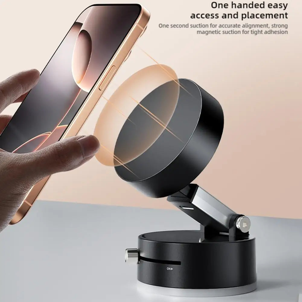 Vacuum Magnetic Suction Cup Folding Swivel Stand Double-sided Suction Cup For Universal Vacuum Swivel Stand Mobile Phone Holder